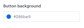 A field in the Config tab requiring a selection of a color