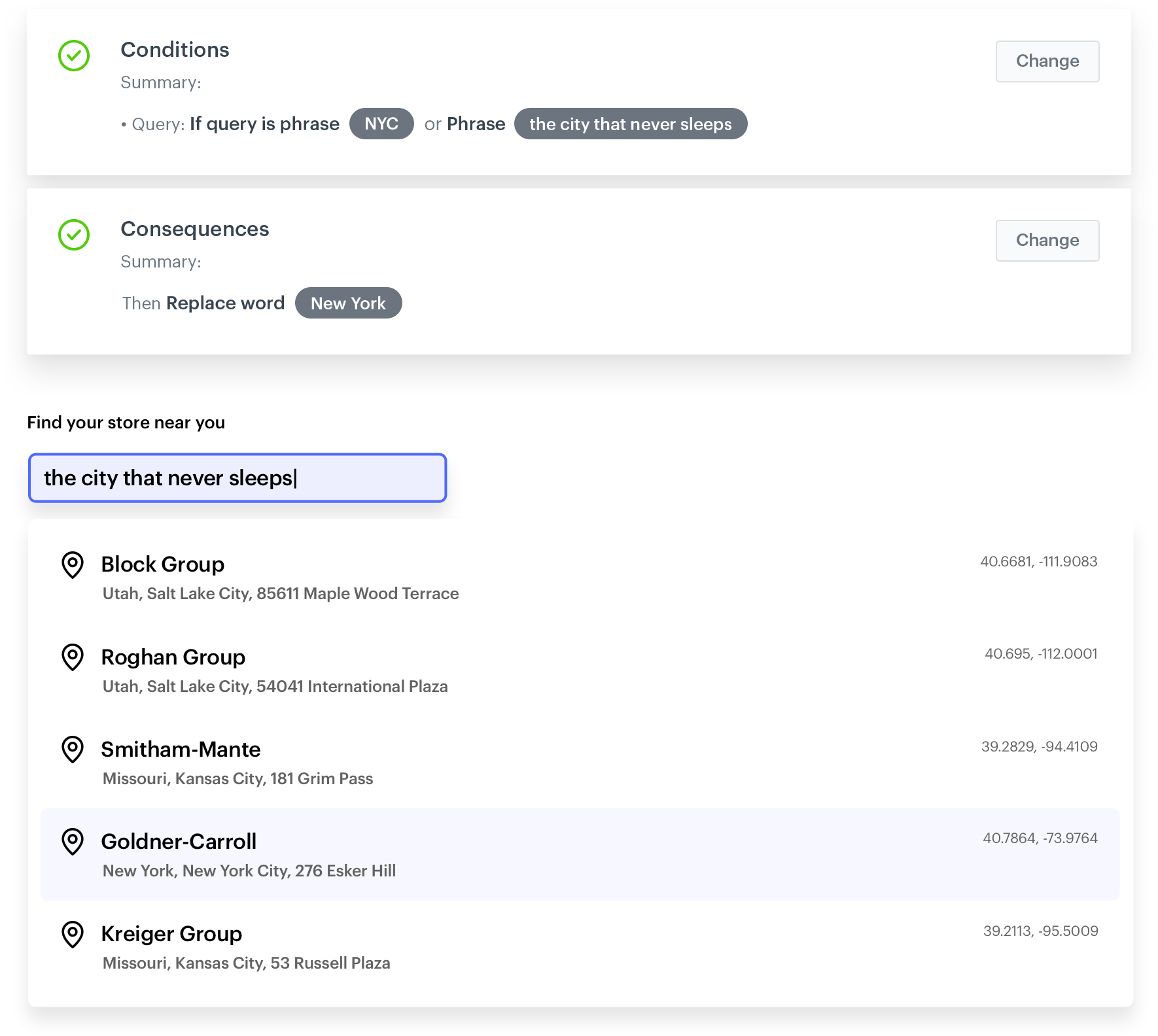 Handle non-existing phrases in search engine — Synerise Documentation