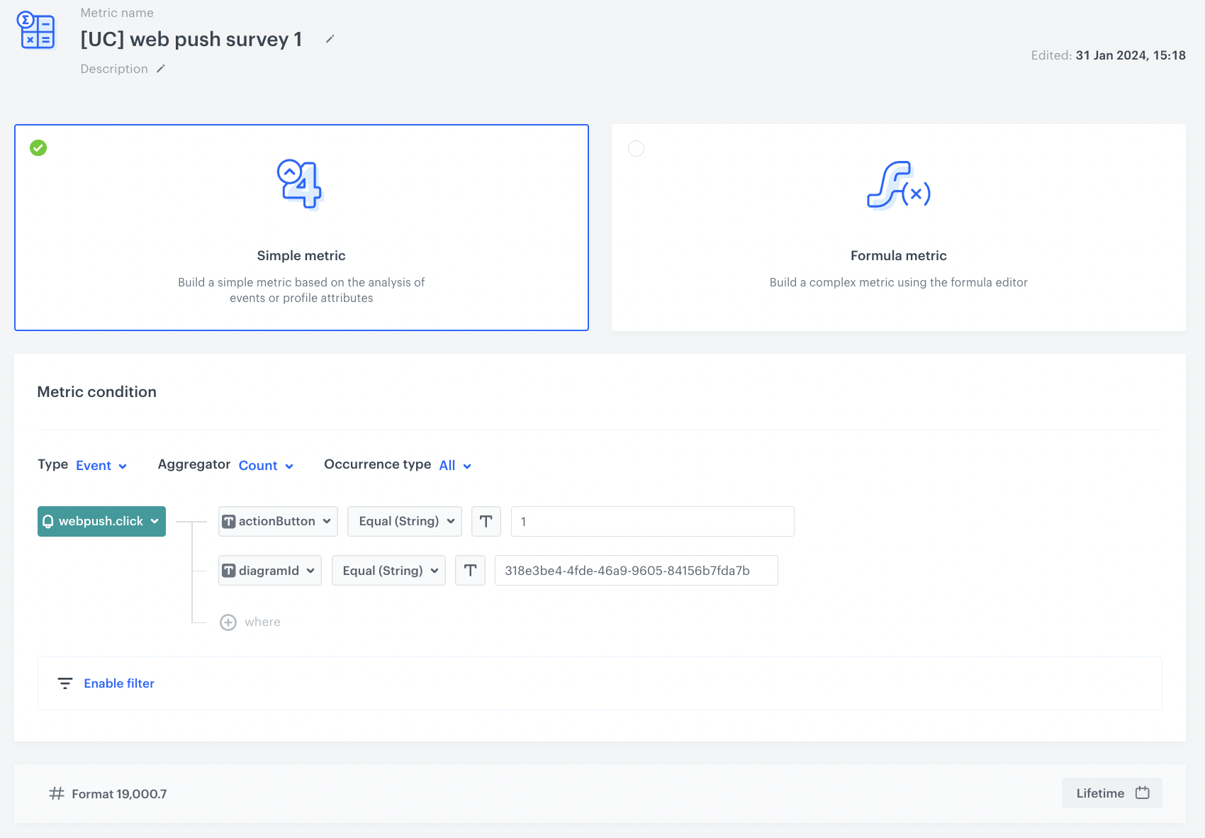 Web push with survey — Synerise Documentation