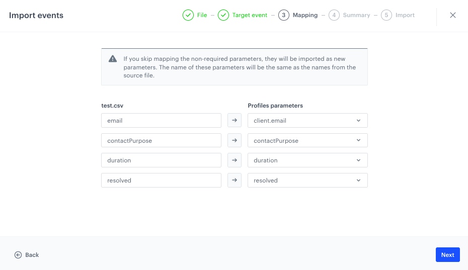 Import Custom Events from CSV Files — Synerise Documentation