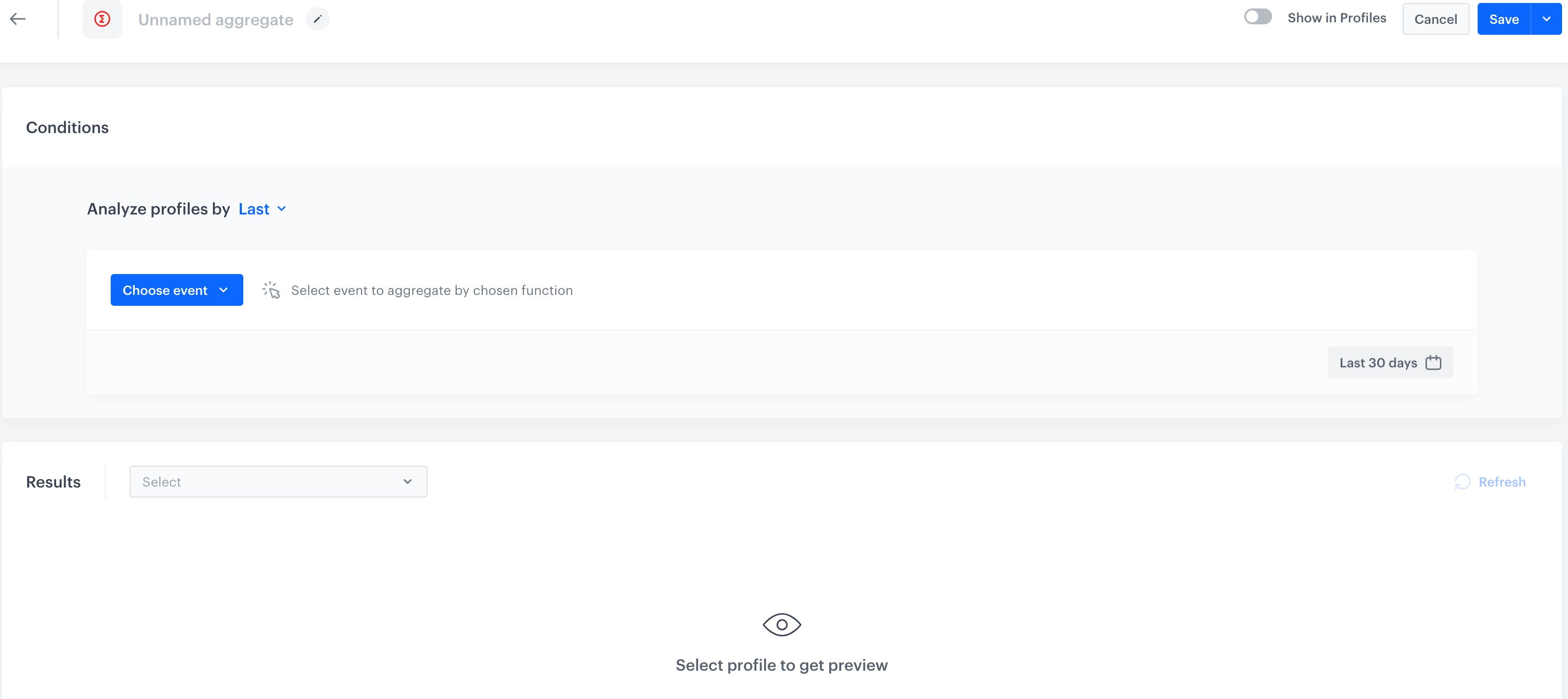Aggregate wizard