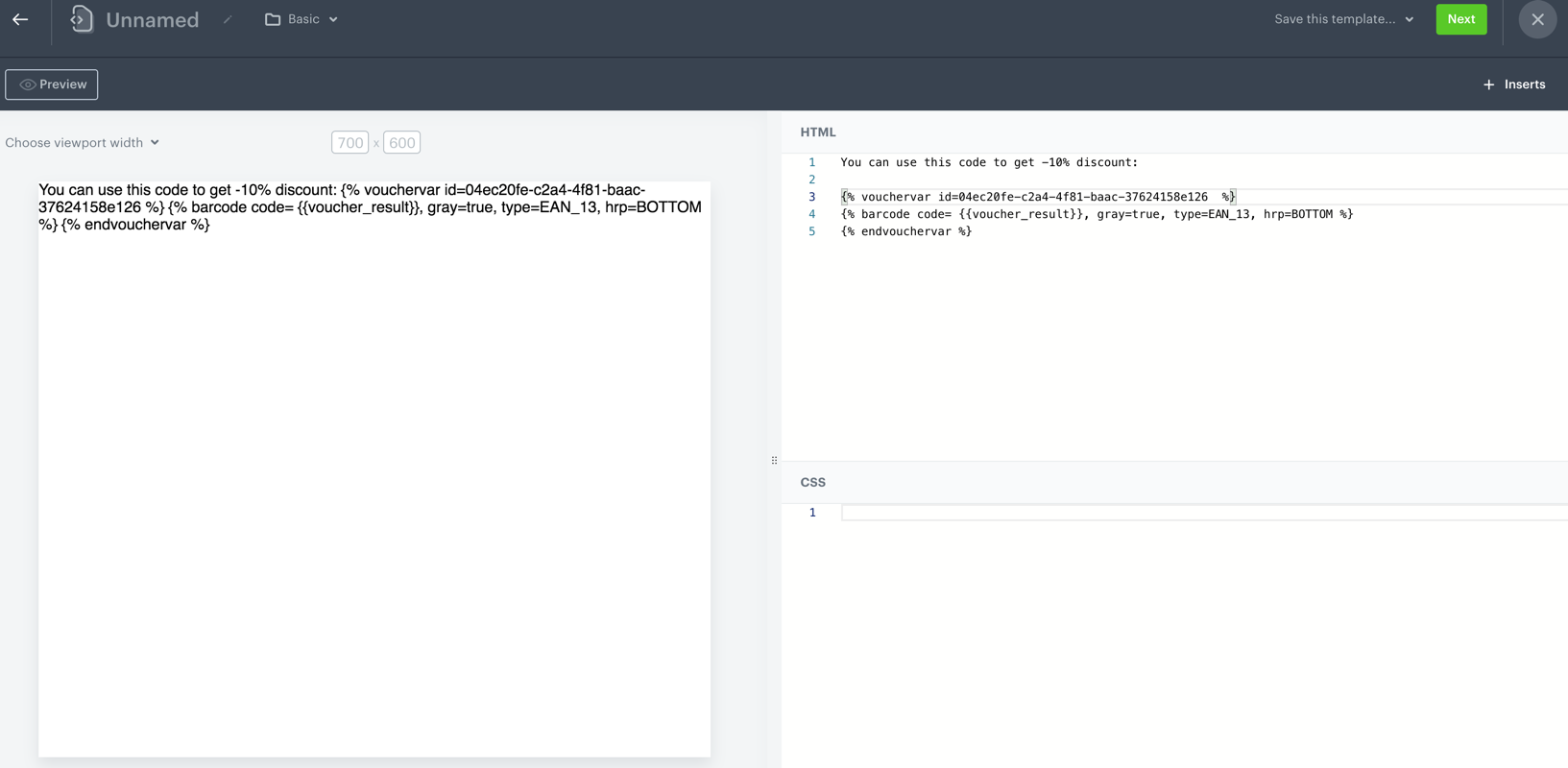 Voucher pools — Synerise Documentation