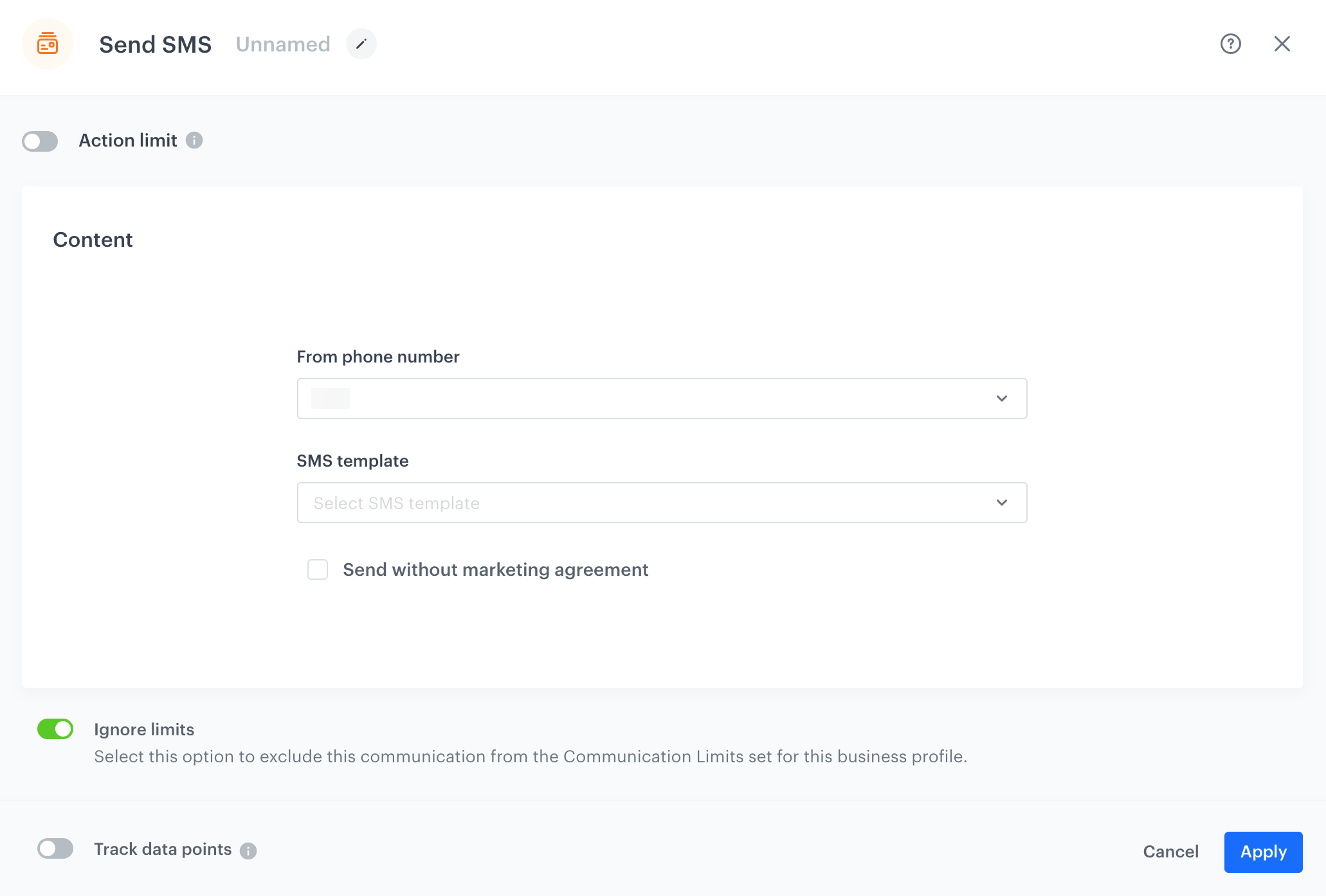 Communication limits — Synerise Documentation