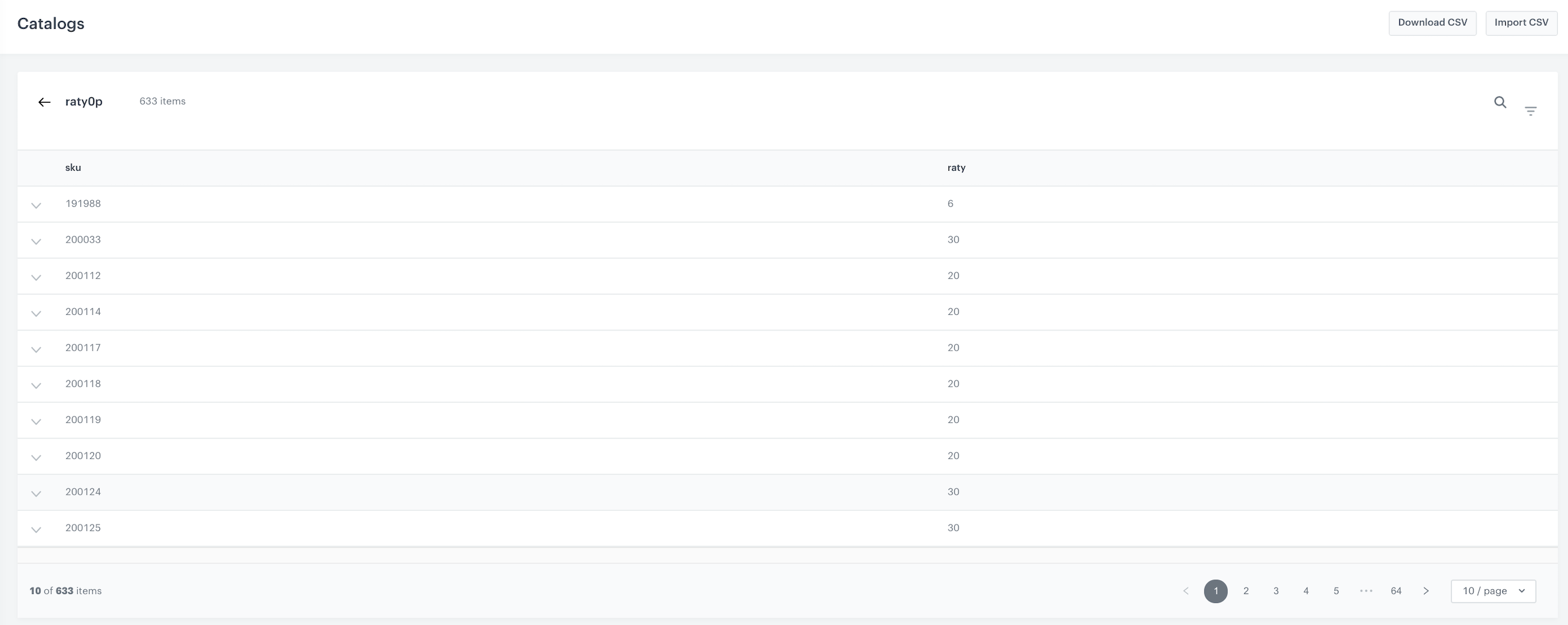 Screenshot presenting installments