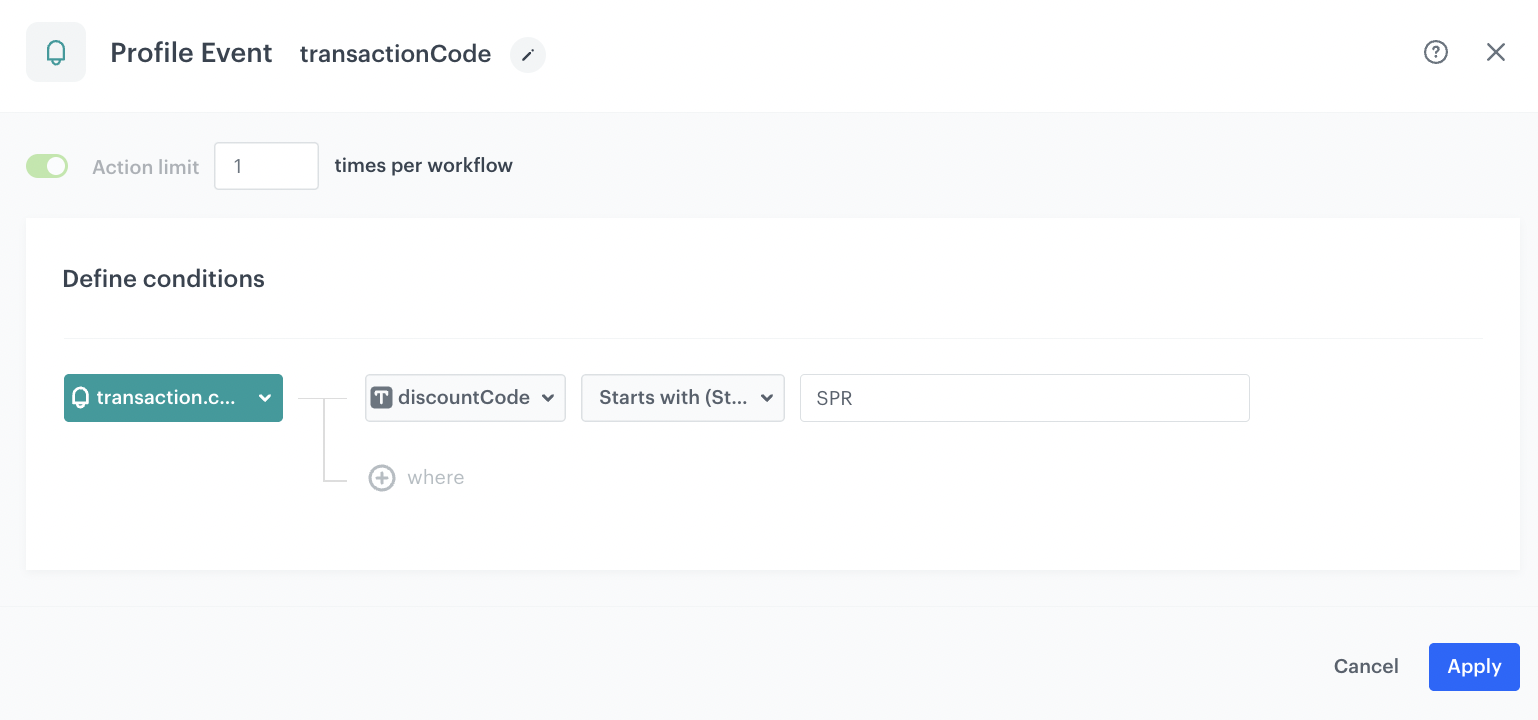 Voucher-based referral program — Synerise Documentation