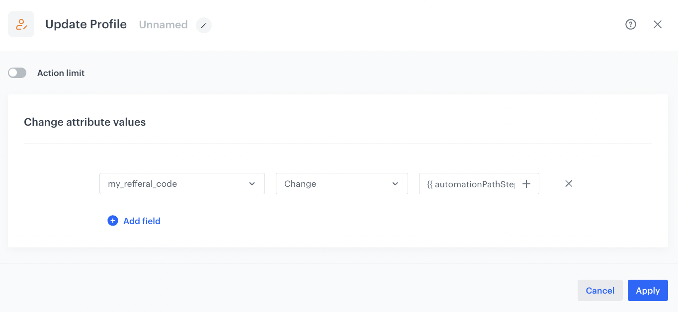 Voucher-based referral program — Synerise Documentation
