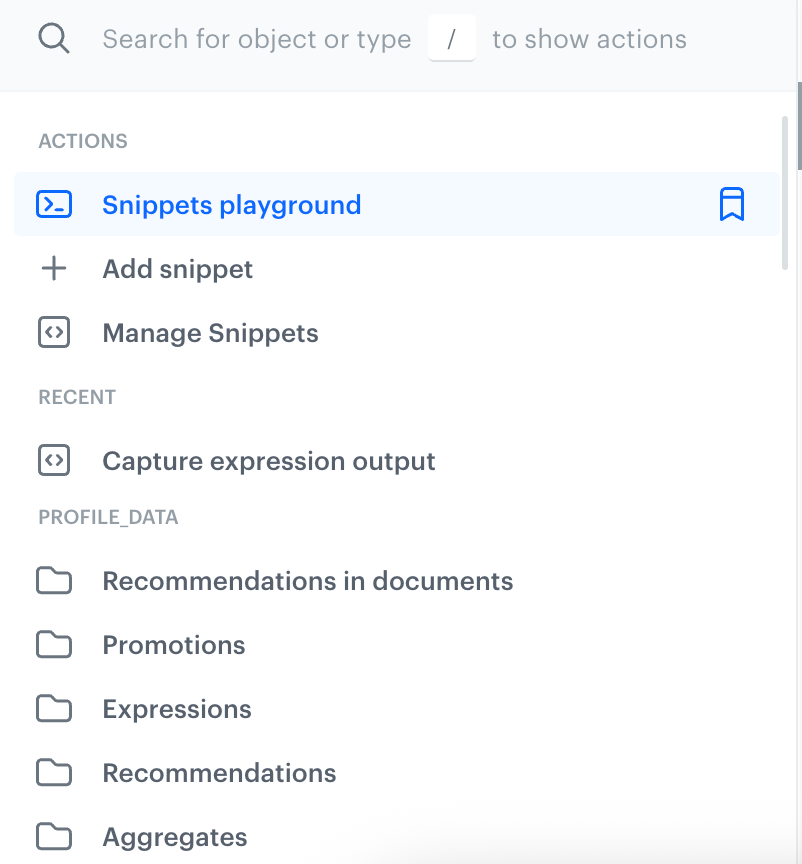 Snippet manager