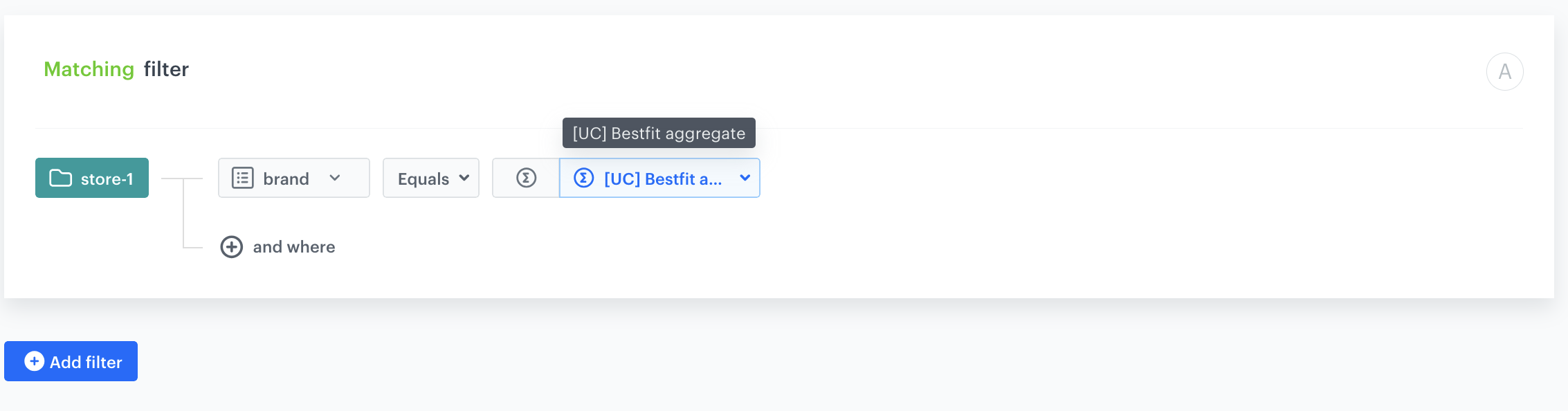 Recommendations configuration