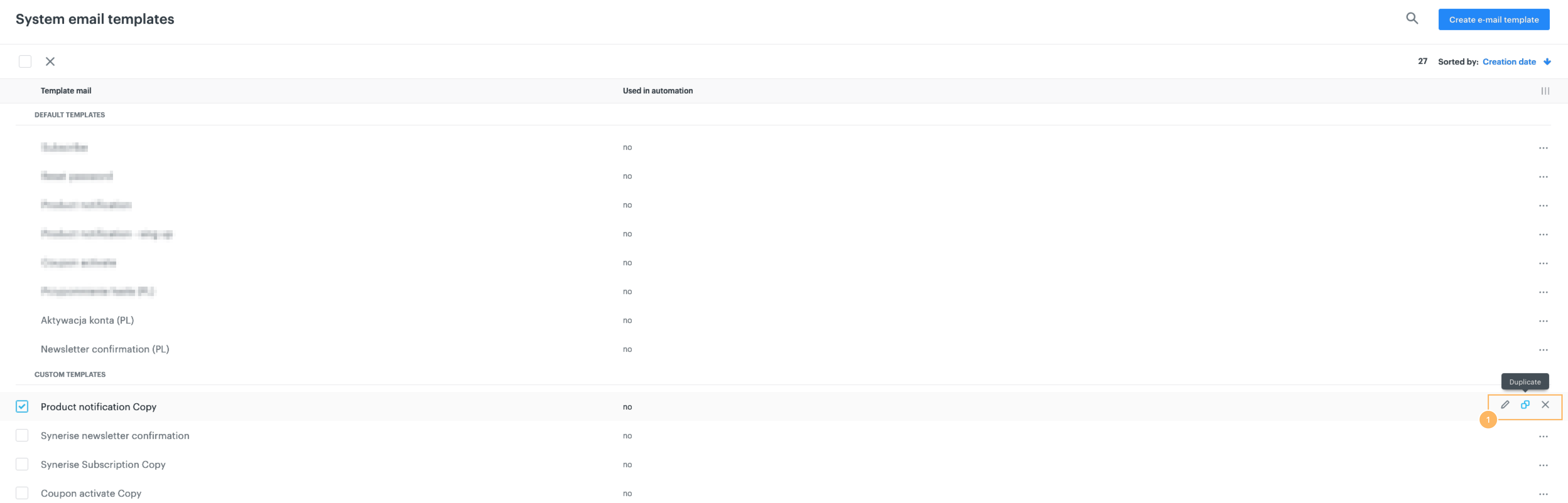 System Templates — Synerise Documentation