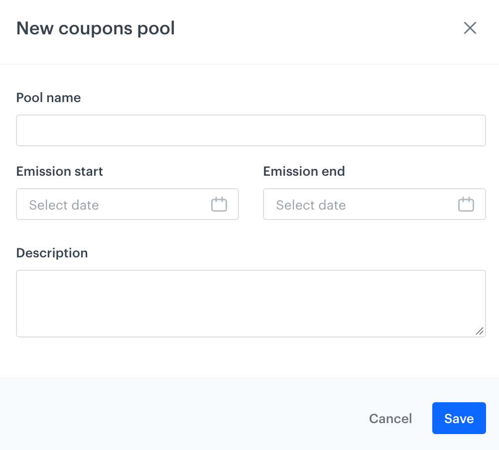 A form for adding a pool