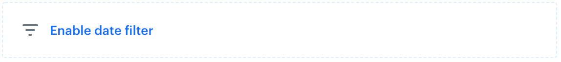 The Enable date filter option