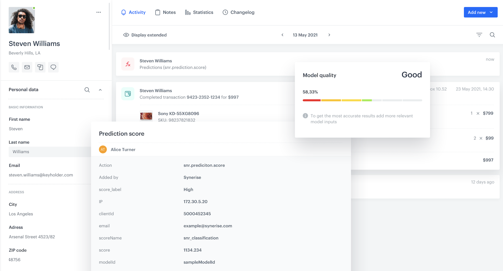 Churn prediction