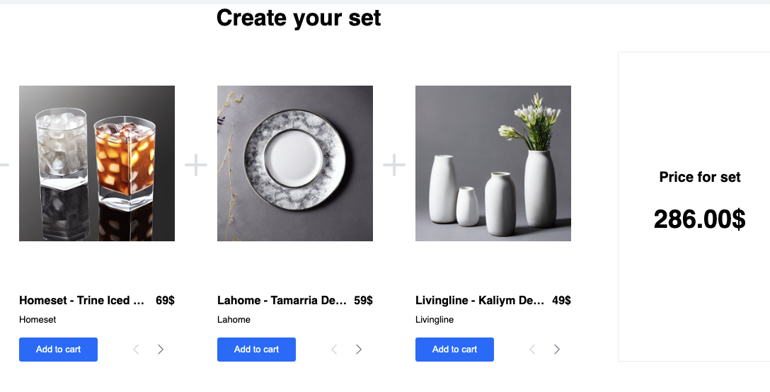 Product Sets Template