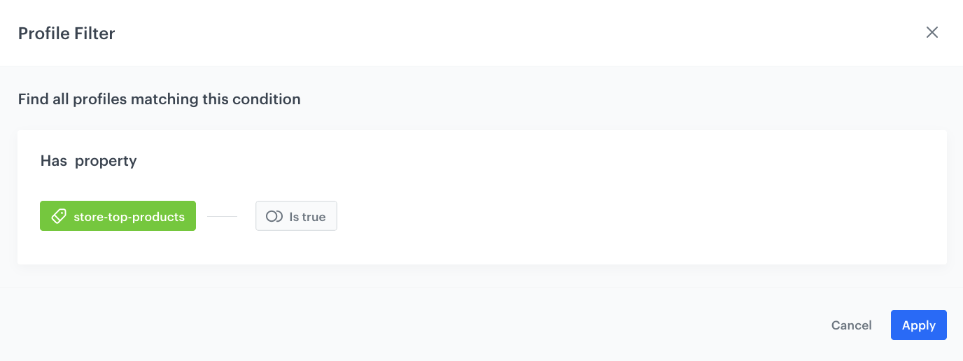 The Audience node settings
