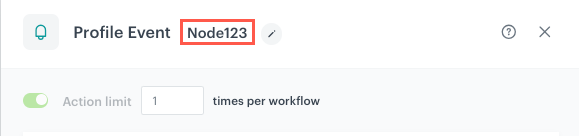 The title of the node