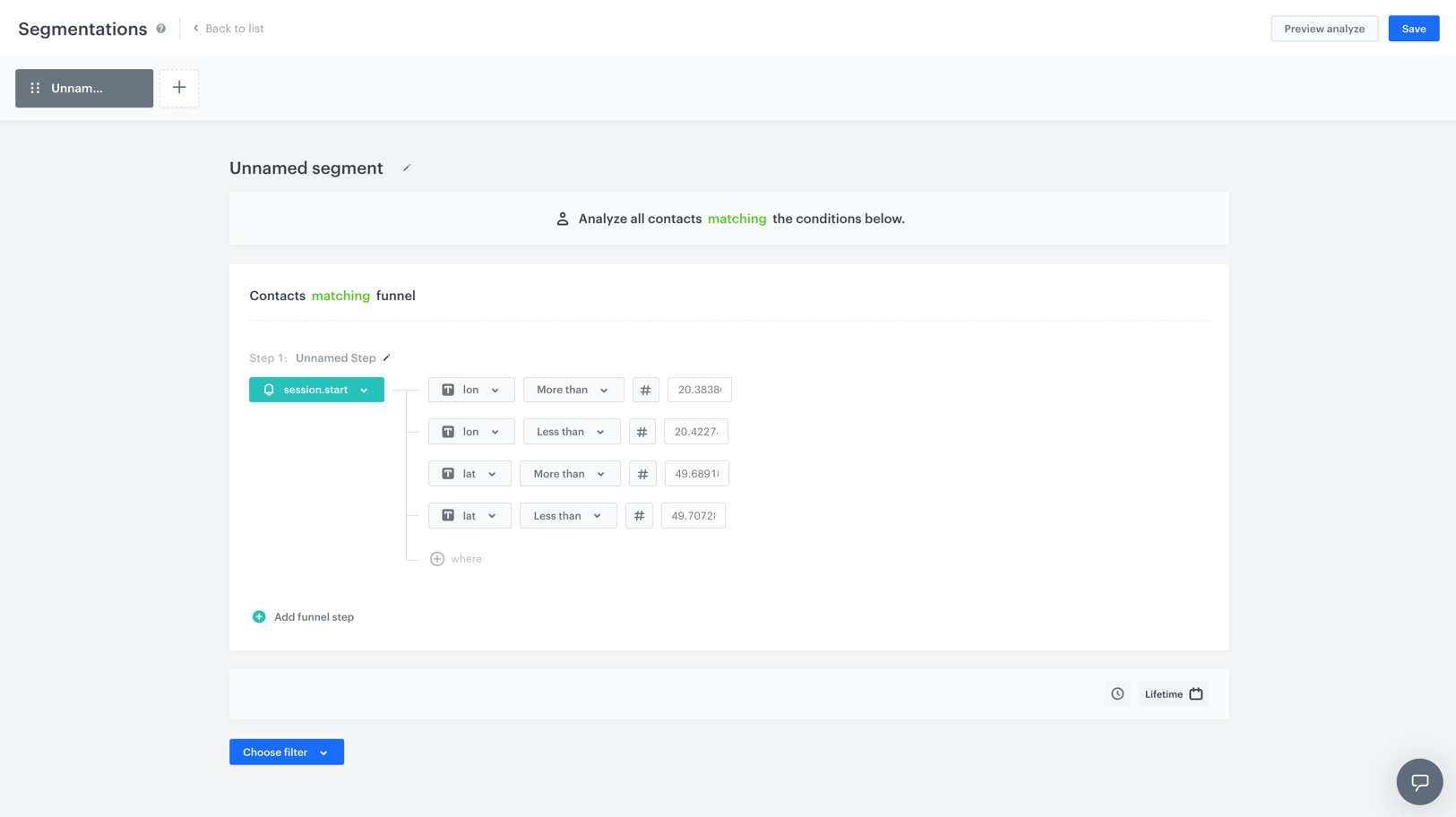 Image presents the geoanalytics wizard