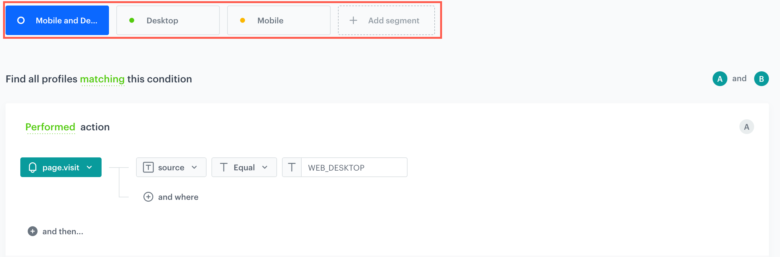 Segments in segmentation