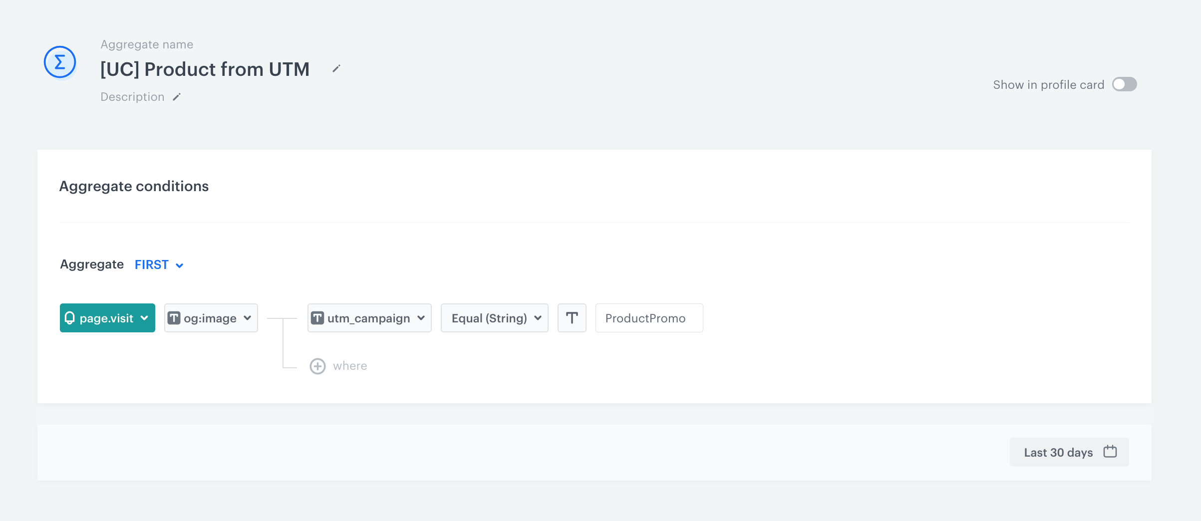 Filled settings of the aggregate