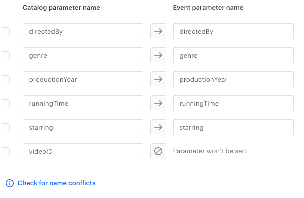 The Check for name conflicts option