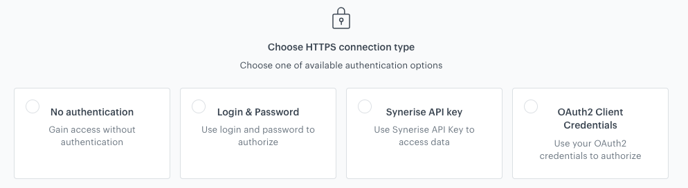 Selecting the authentication method