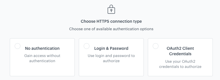 Selecting the authentication method