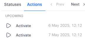 Two Activate actions