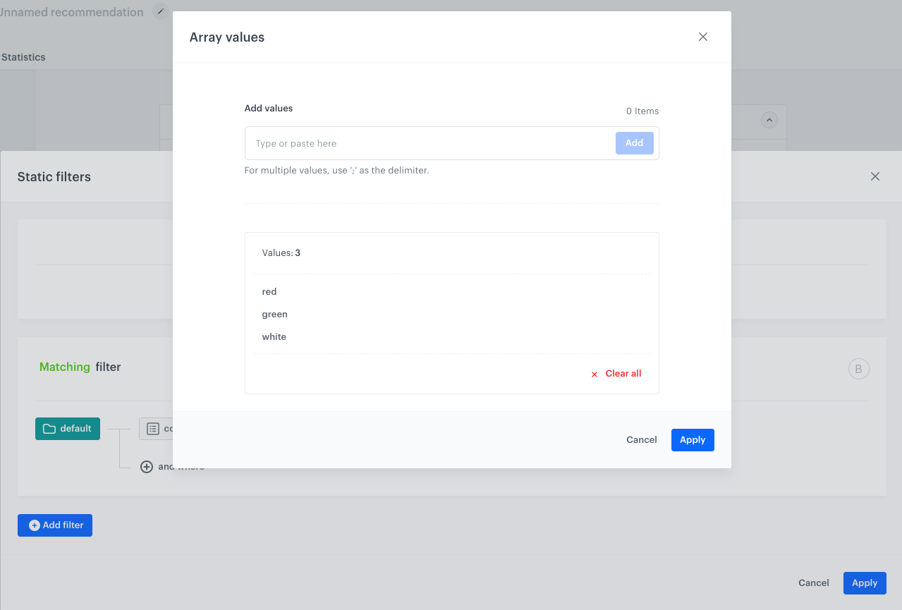 Adding values to an array