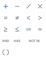 Mathematical operators in IQL Query wizard