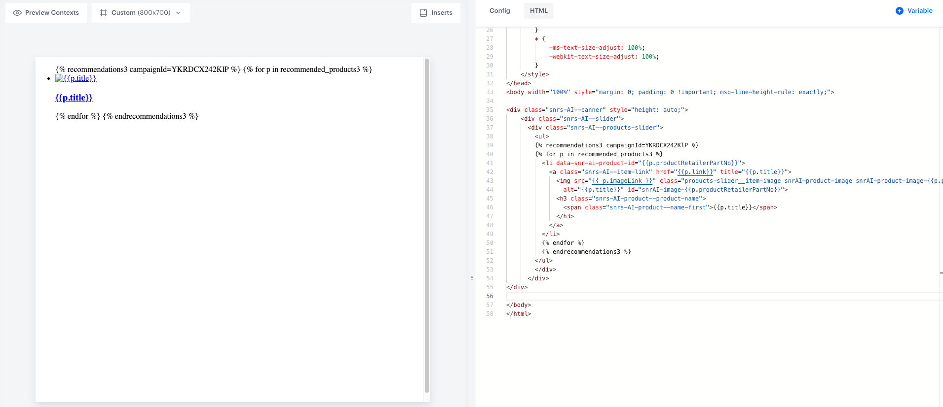 Recommendation distribution