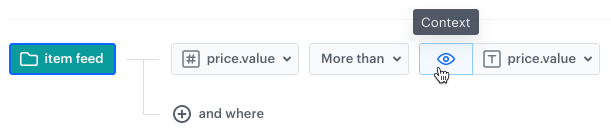 Context used in a filter