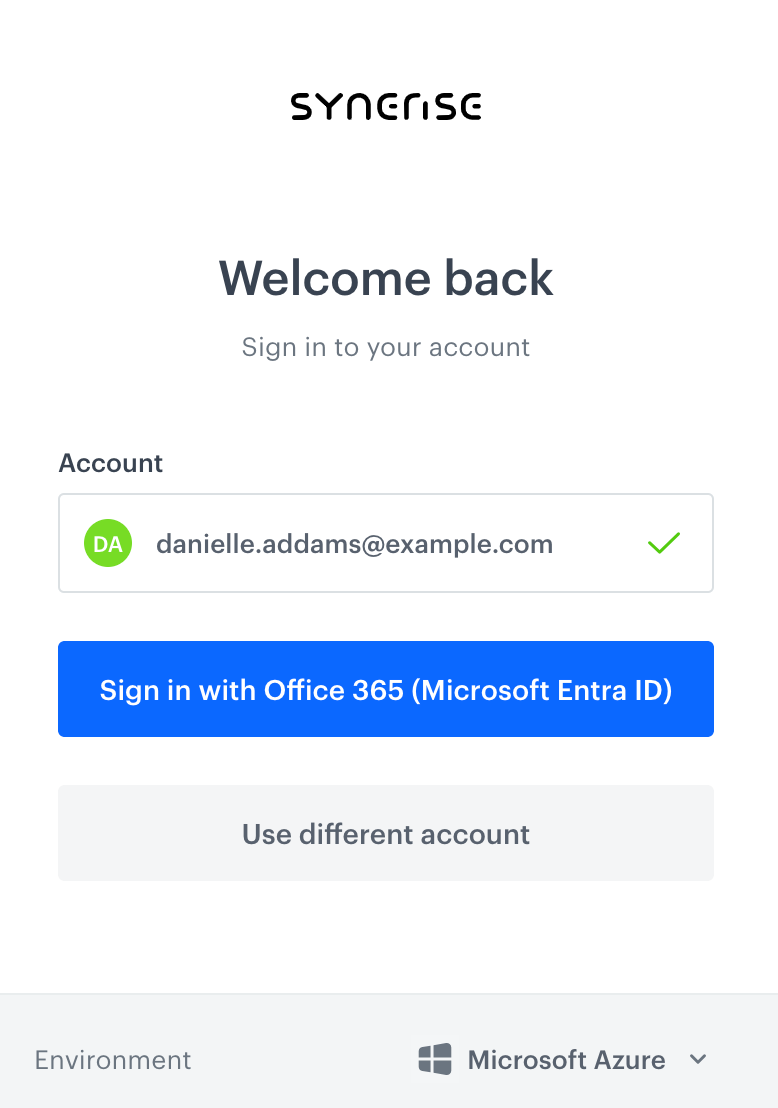 Exemplary identity provider log in button