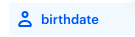 Birthdate attribute label