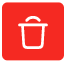 Trash bin icon