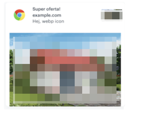 Example of web push on Windows device