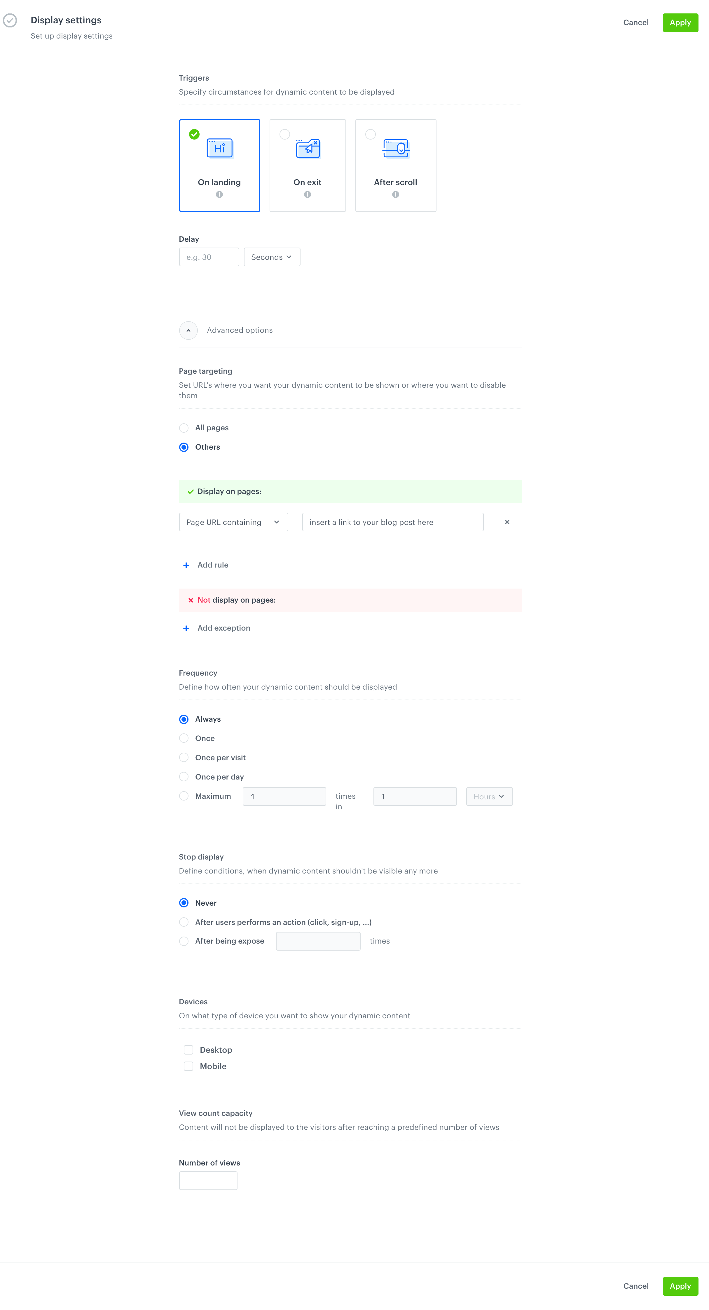 `Screenshot presenting display settings`