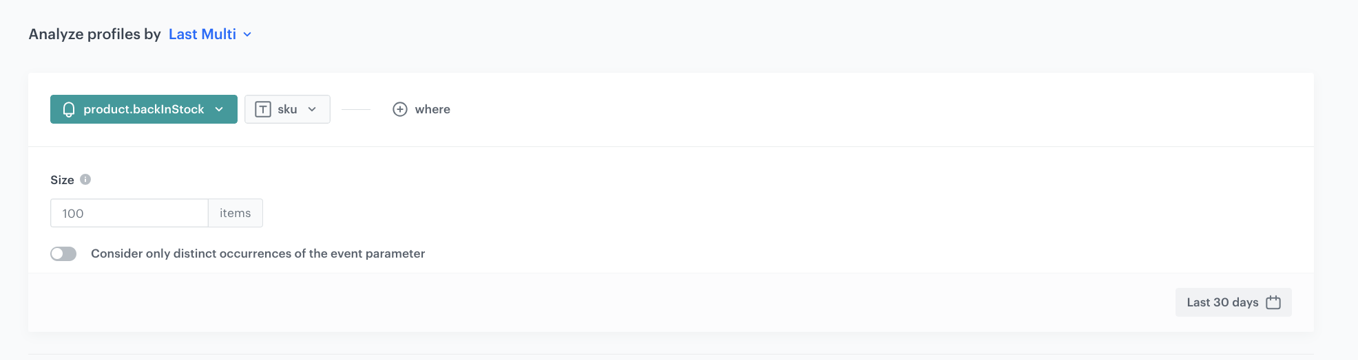 Configuration of the aggregate