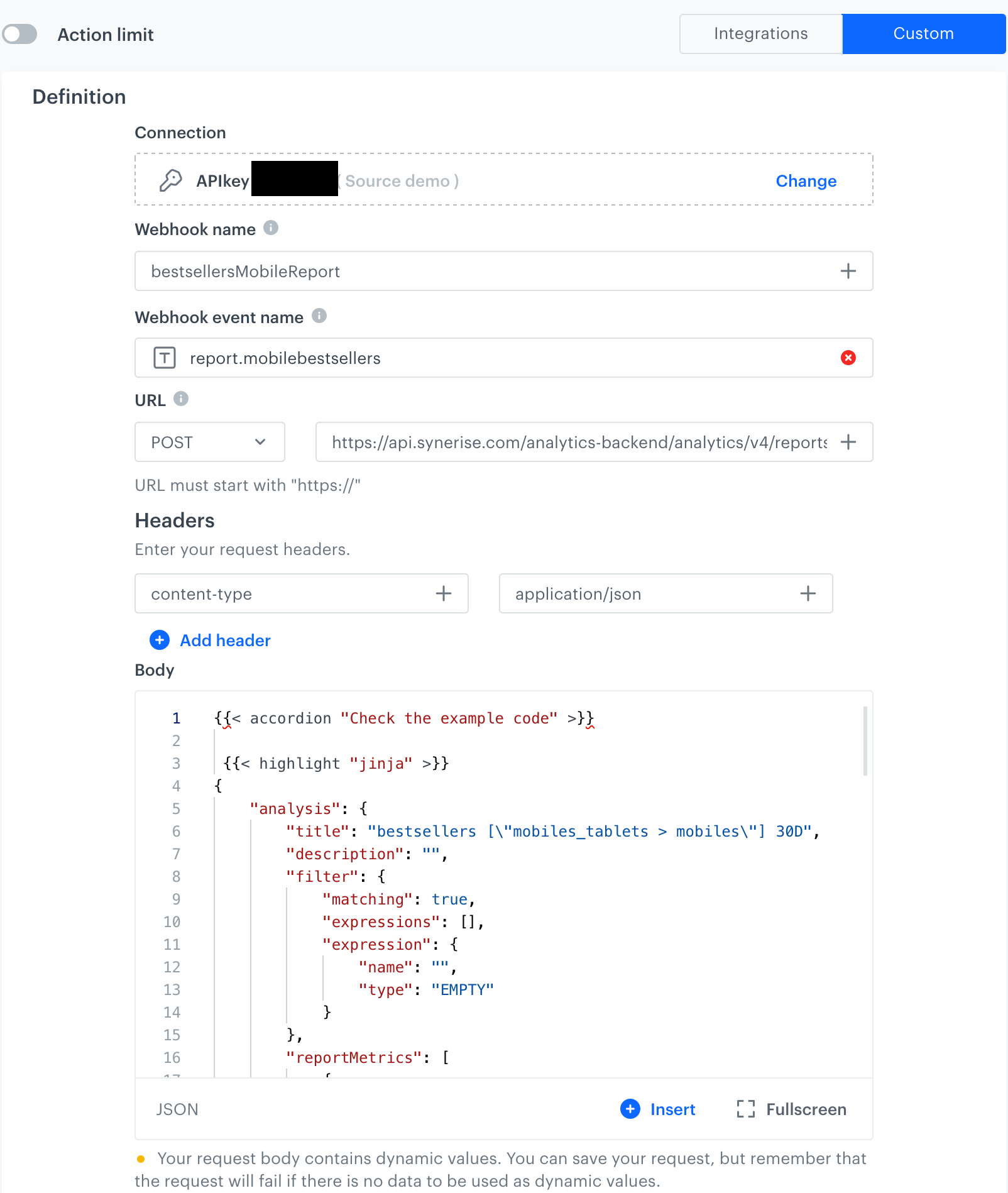 Outgoing Integration