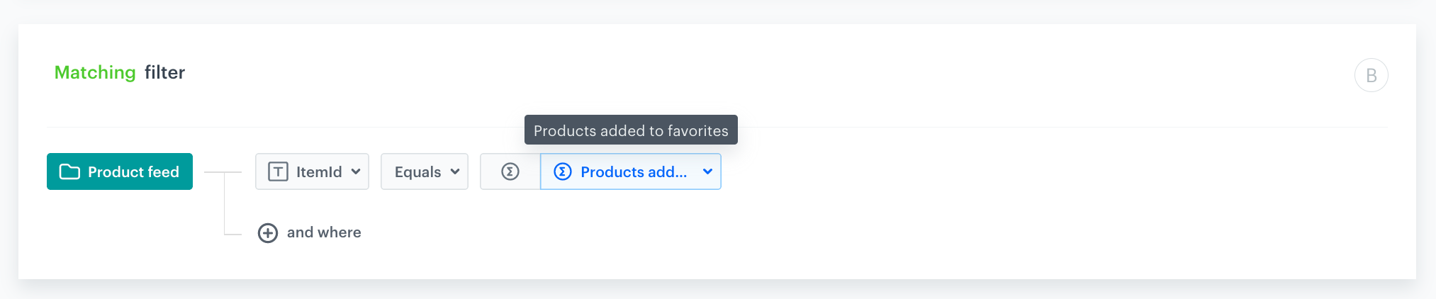 Boosting items added to favorites