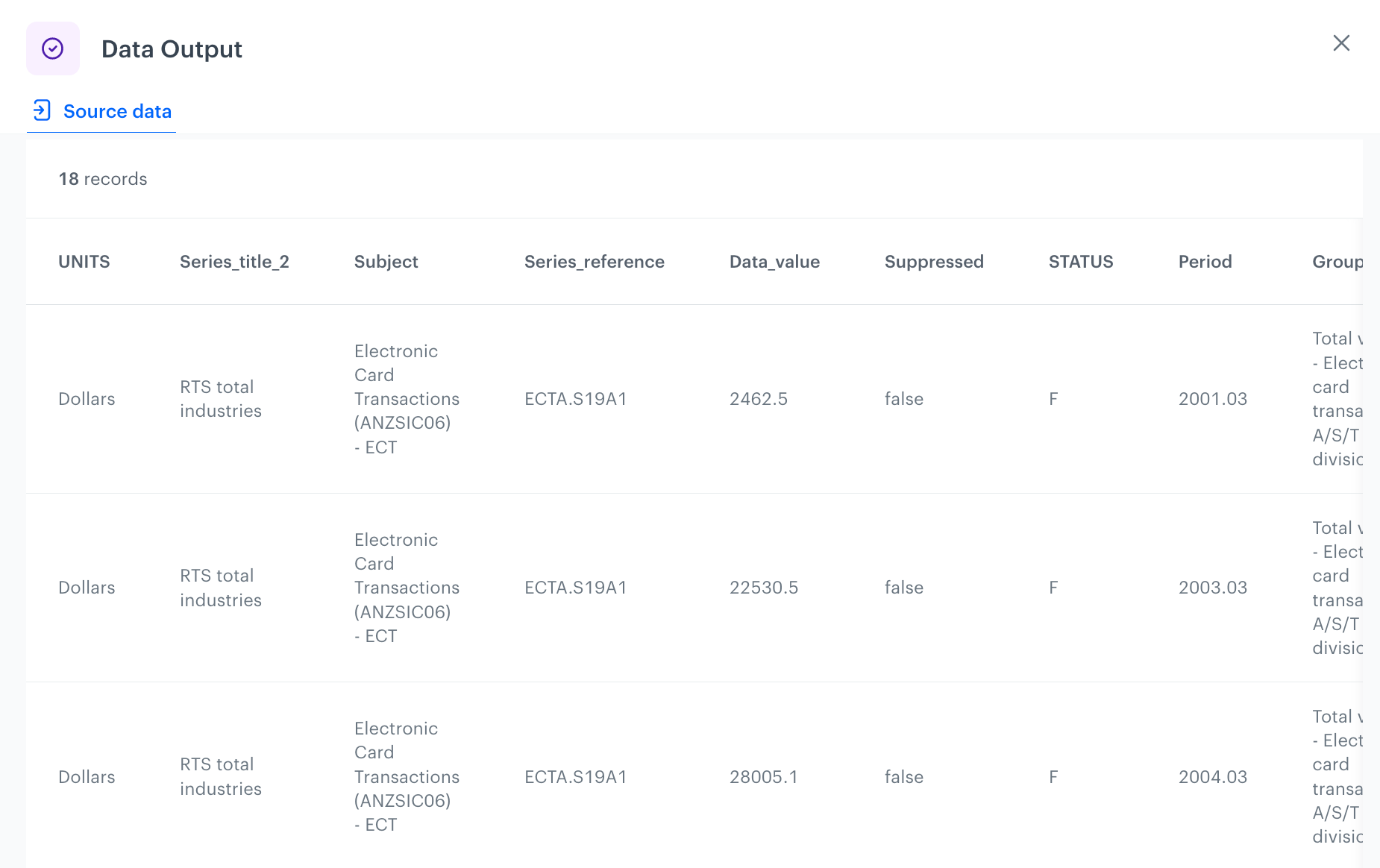 The preview of modifications to the file