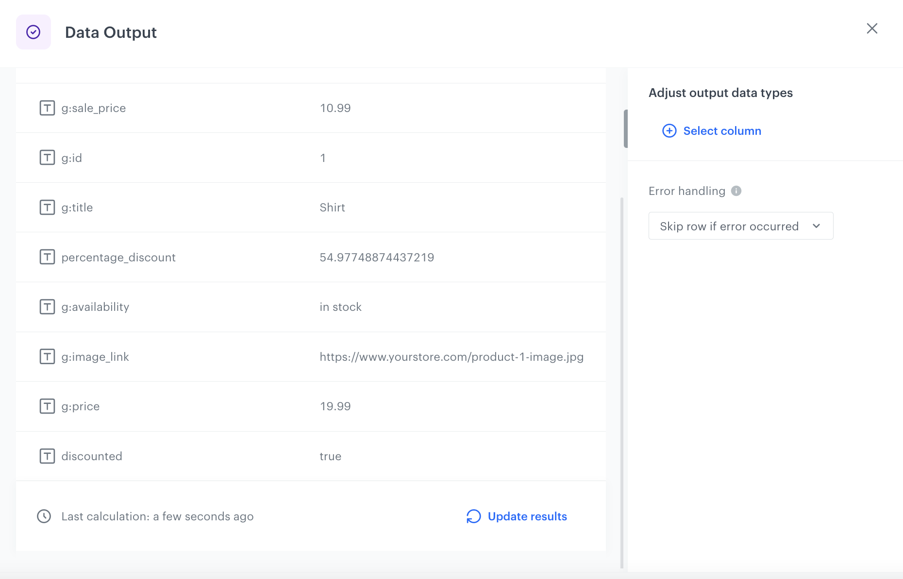 The preview of modifications to the file