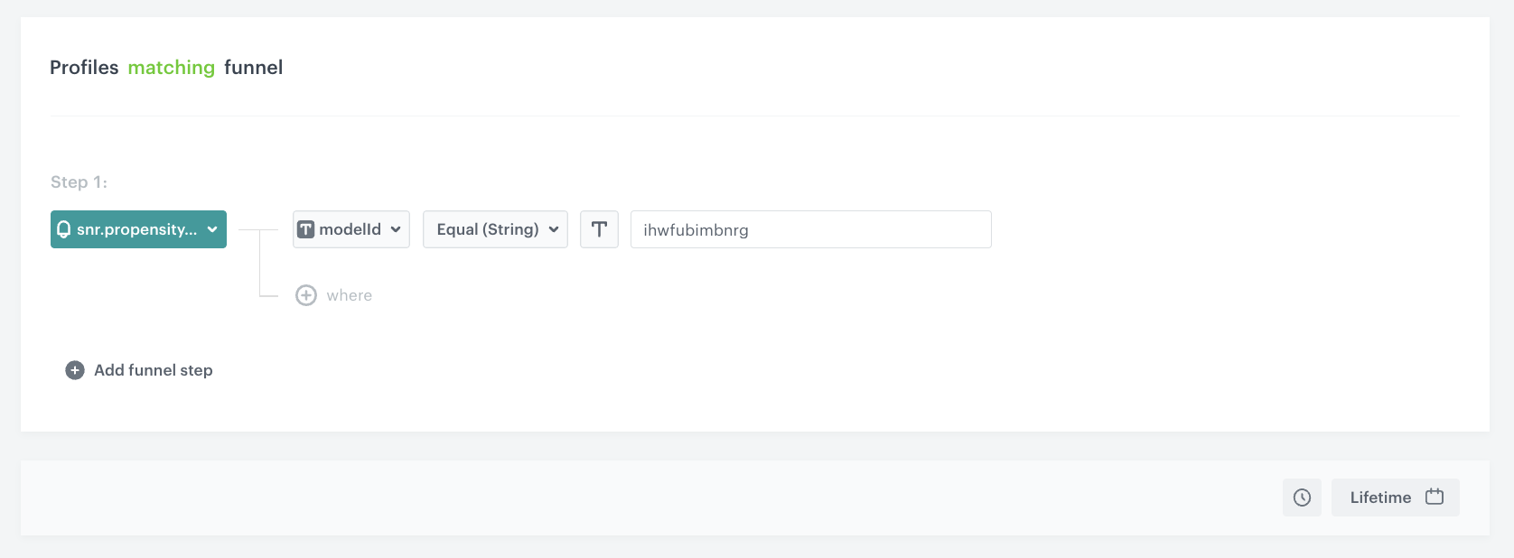 Audience configuration