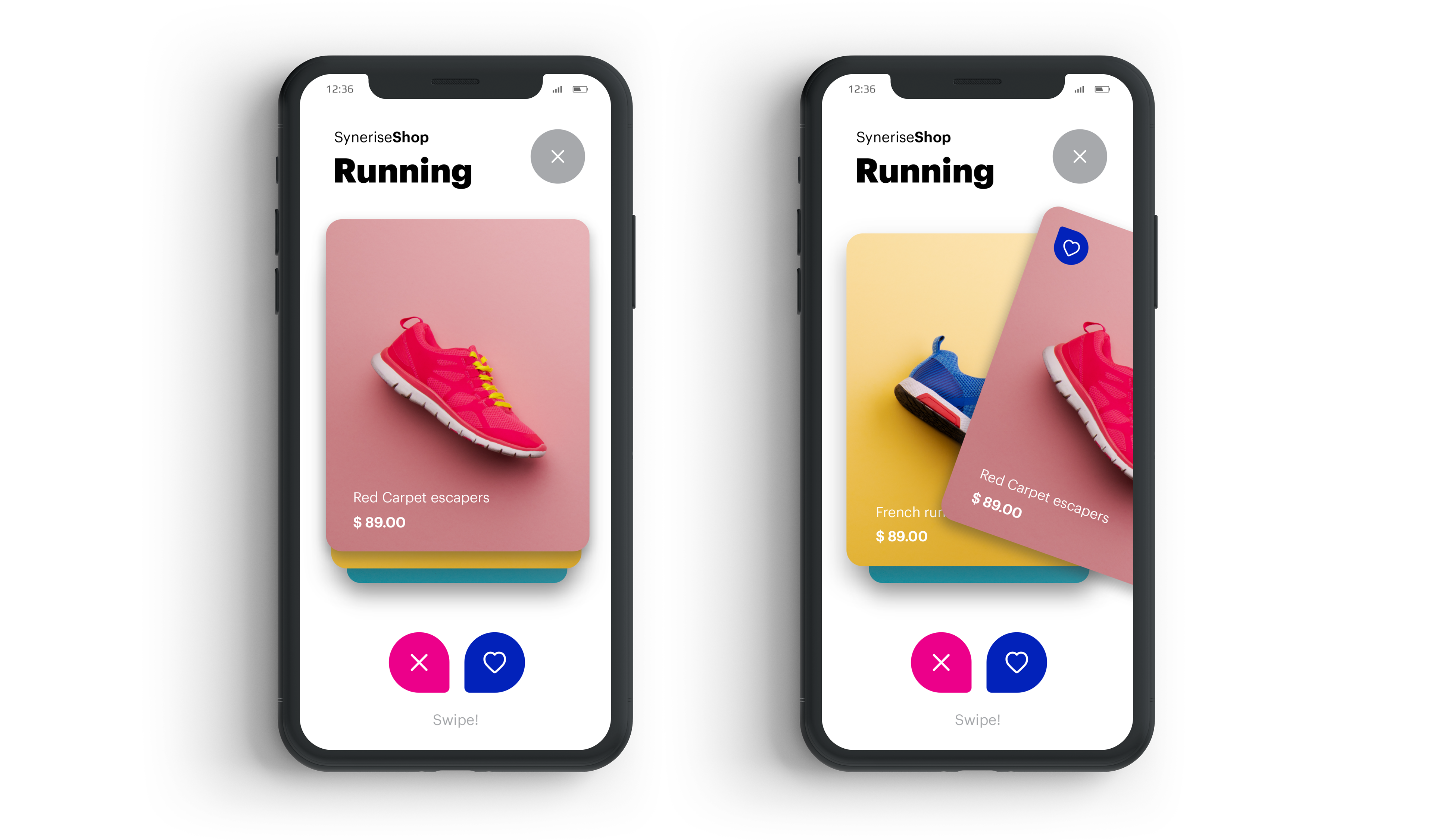 In-app message example