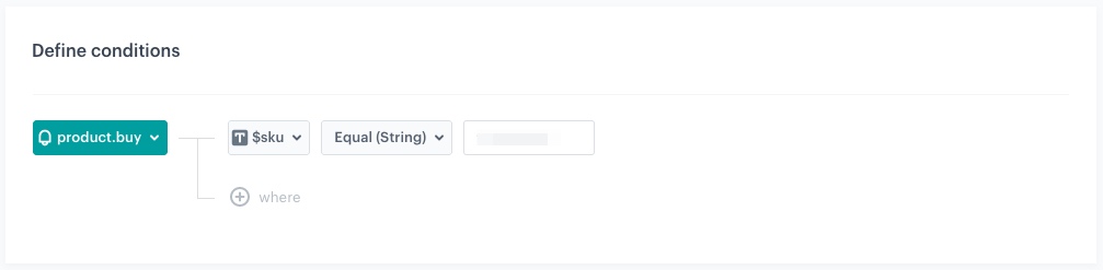 The view of the Profile Event node configuration