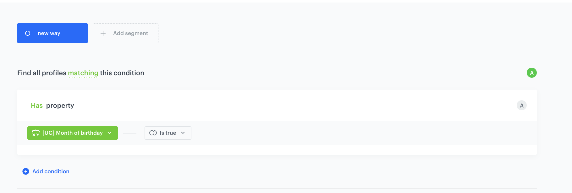 Final configuration of the segmentation