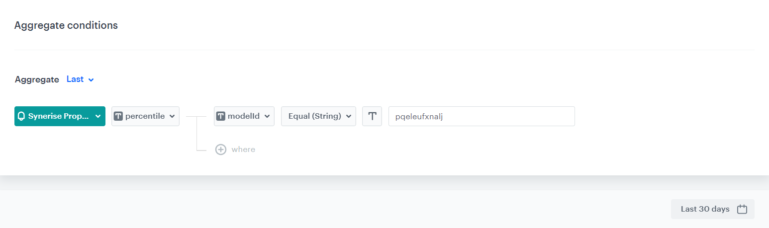 The final configuration of the aggregate