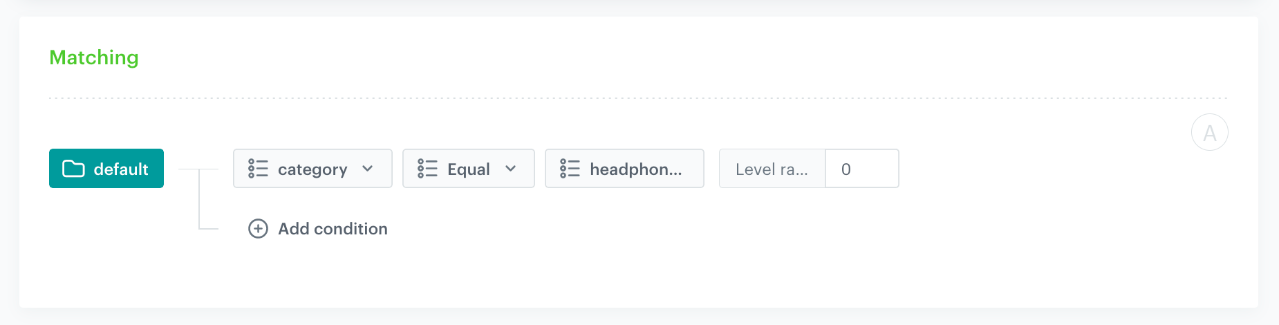 Screenshot: filter matches wireless headphone category