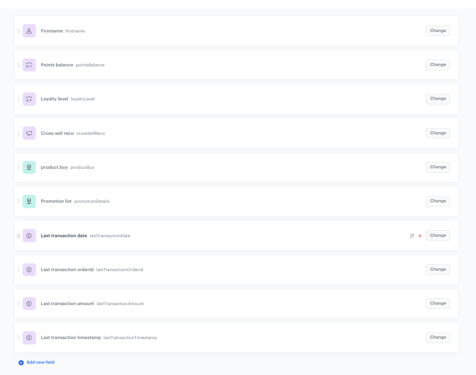 Overview of all fields in the Brickworks schema