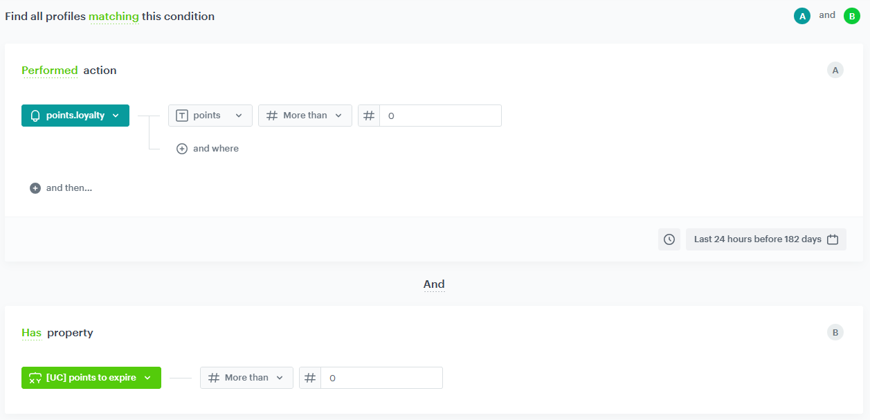 Segmentation settings