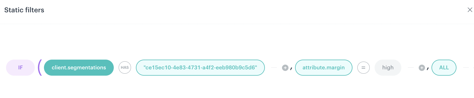 The final configuration of the IQL query