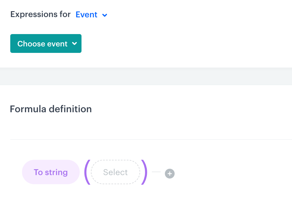 Behavioral Data Hub expression formula for converting an array parameter into a string